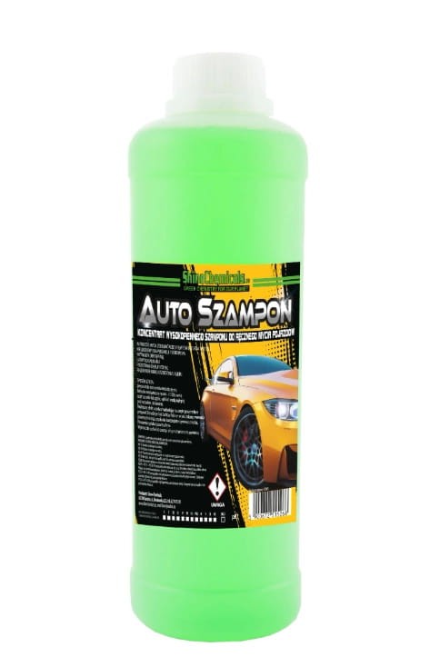 AUTO SZAMPON - KONCENTRÁT VYSOKO ÚČINNÉHO ČISTICÍHO PROSTŘEDKU NA VOZIDLA 1L SHINE CHEMICALS