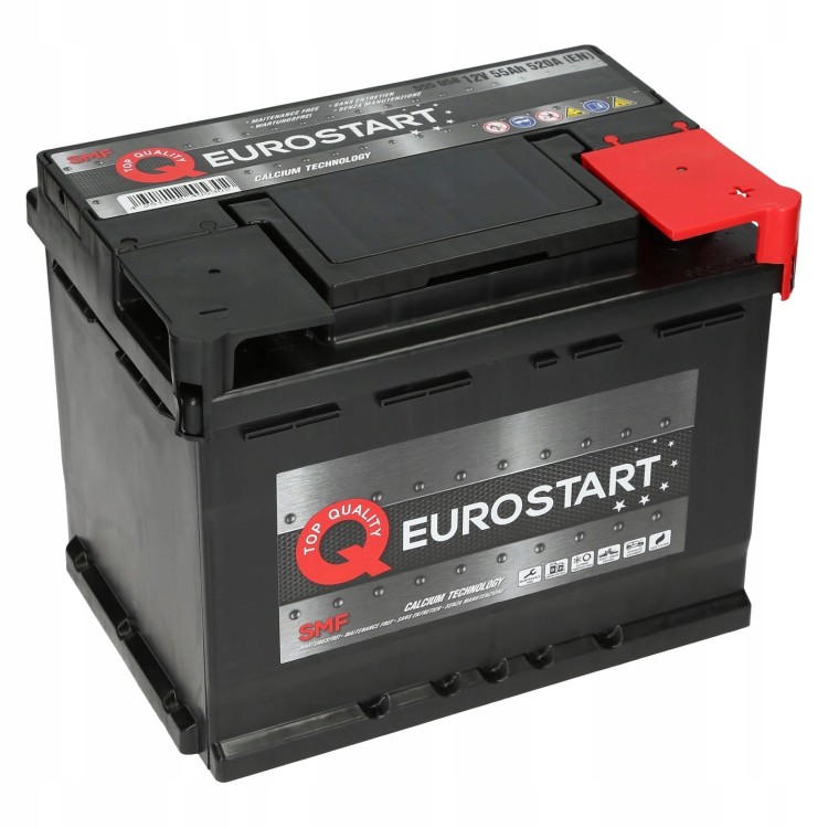 AKUMULÁTOR EURO-START 55Ah 12V 520A AKU55/12