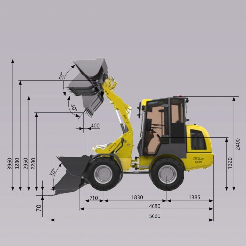 Mininakladač SIEGER H380