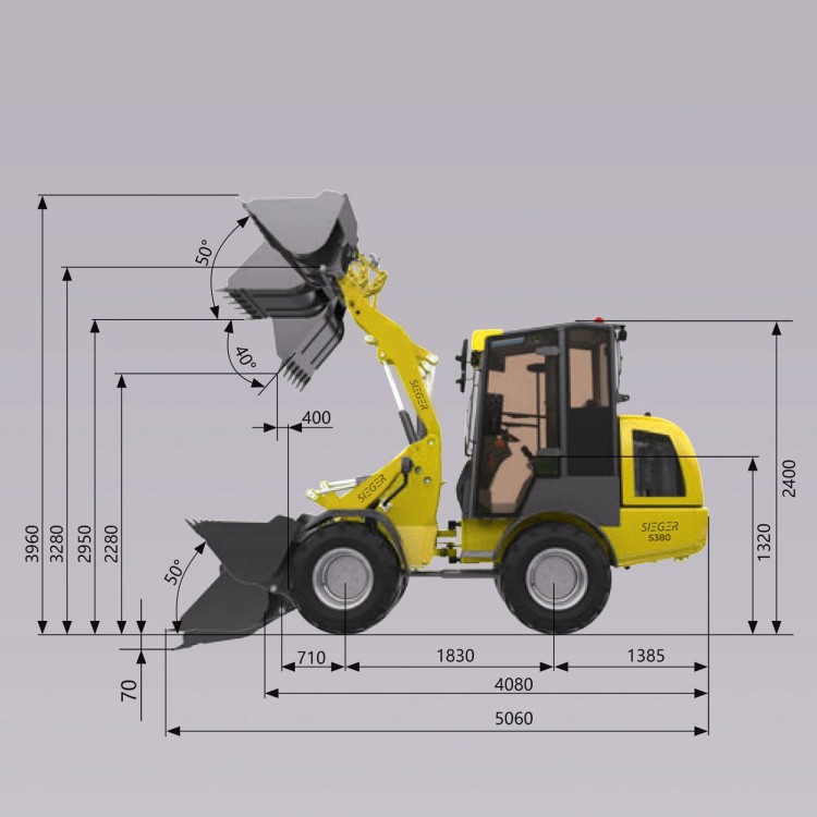 Mininakladač SIEGER H380