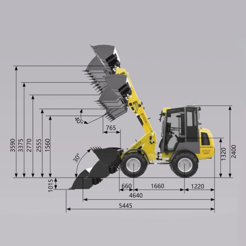 Mininakladač SIEGER H280T