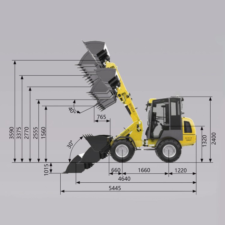 Mininakladač SIEGER H280T