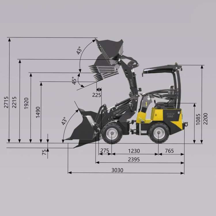 Mininakladač SIEGER H160